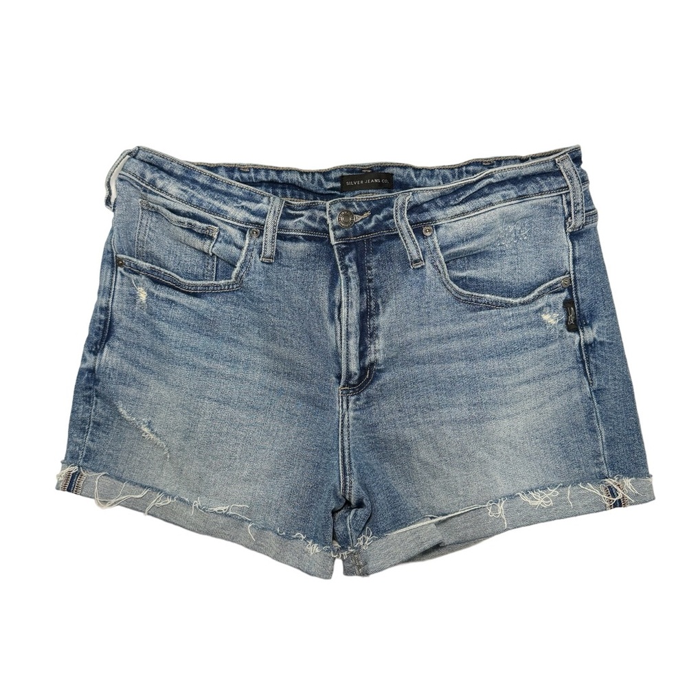 Women’s Silver Jean Beau Shorts sz 32